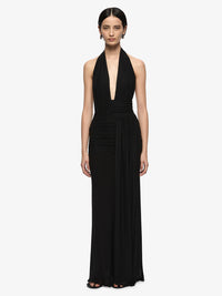 Bec And Bridge Cassis Drape Maxi Dress Black Formal Dress TENN Designer Hire