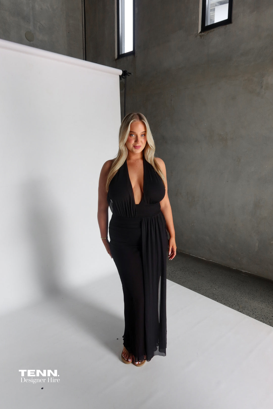 Bec + Bridge Cassis Mesh Maxi Dress TENN Designer Hire