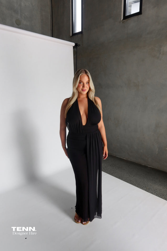 Bec + Bridge Cassis Mesh Maxi Dress TENN Designer Hire