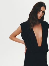 Bec + Bridge Isora Black Cowl Neck Maxi Dress TENN Designer Hire