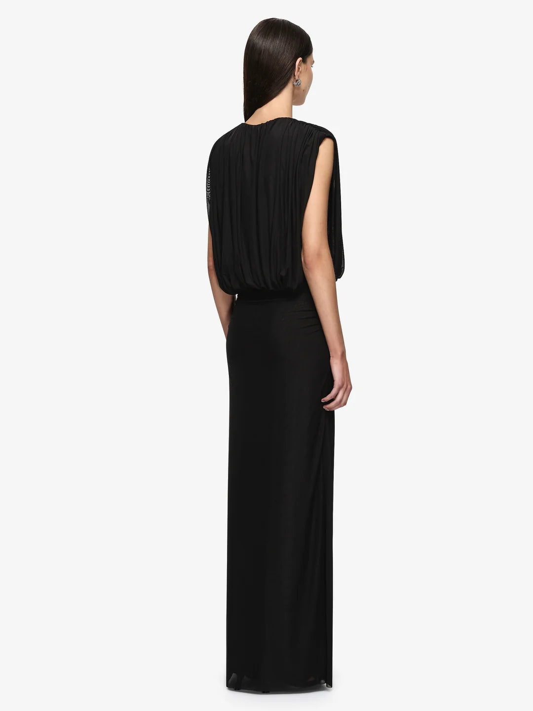 Bec + Bridge Isora Black Draped Evening Dress TENN Designer Hire