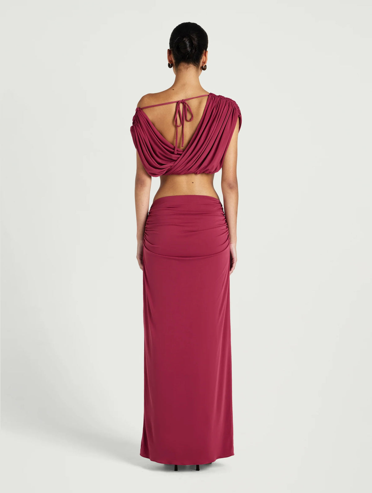 Celia Top and Maxi Skirt - Rose Wine