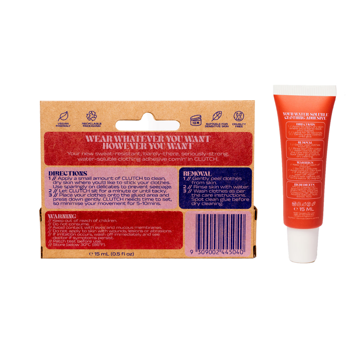 Clutch Glue: Fashion Safe Adhesive