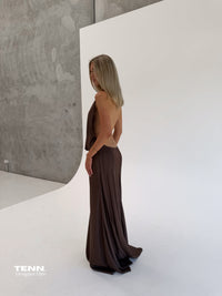 Calia Collection Kaia Dress Chocolate Hire TENN Designer Hire