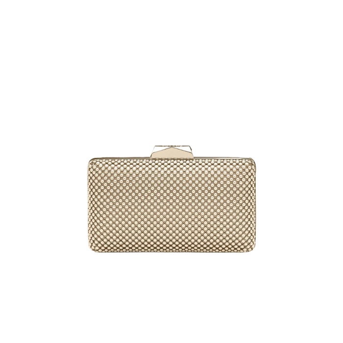 Natasha Ball Mesh Clutch - Gold