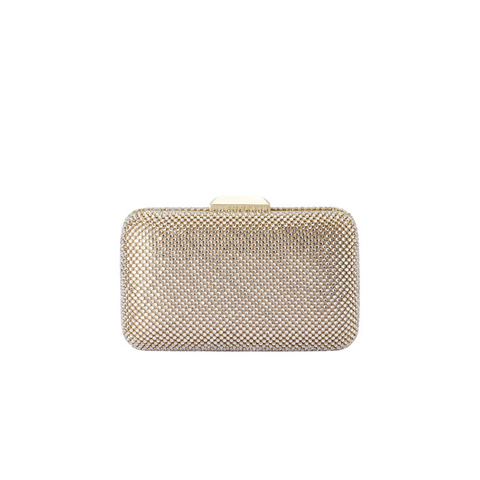 Ronny Crystal Mesh Clutch - Champagne