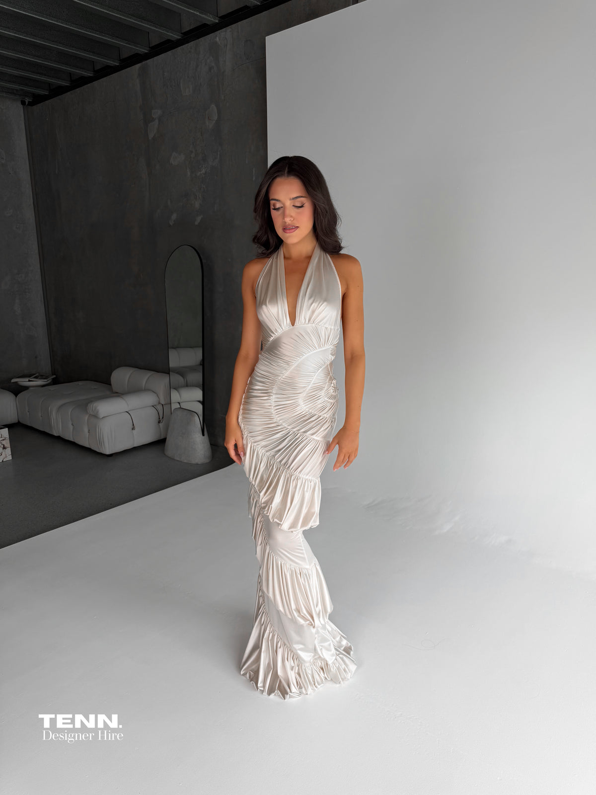 Datt Official Ammonite Dress Hire Ivory – TENN Designer Hire