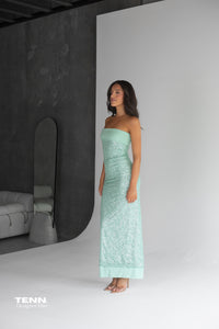 Fait Par Foutch Elizabeth Dress Malachite – TENN Designer Hire