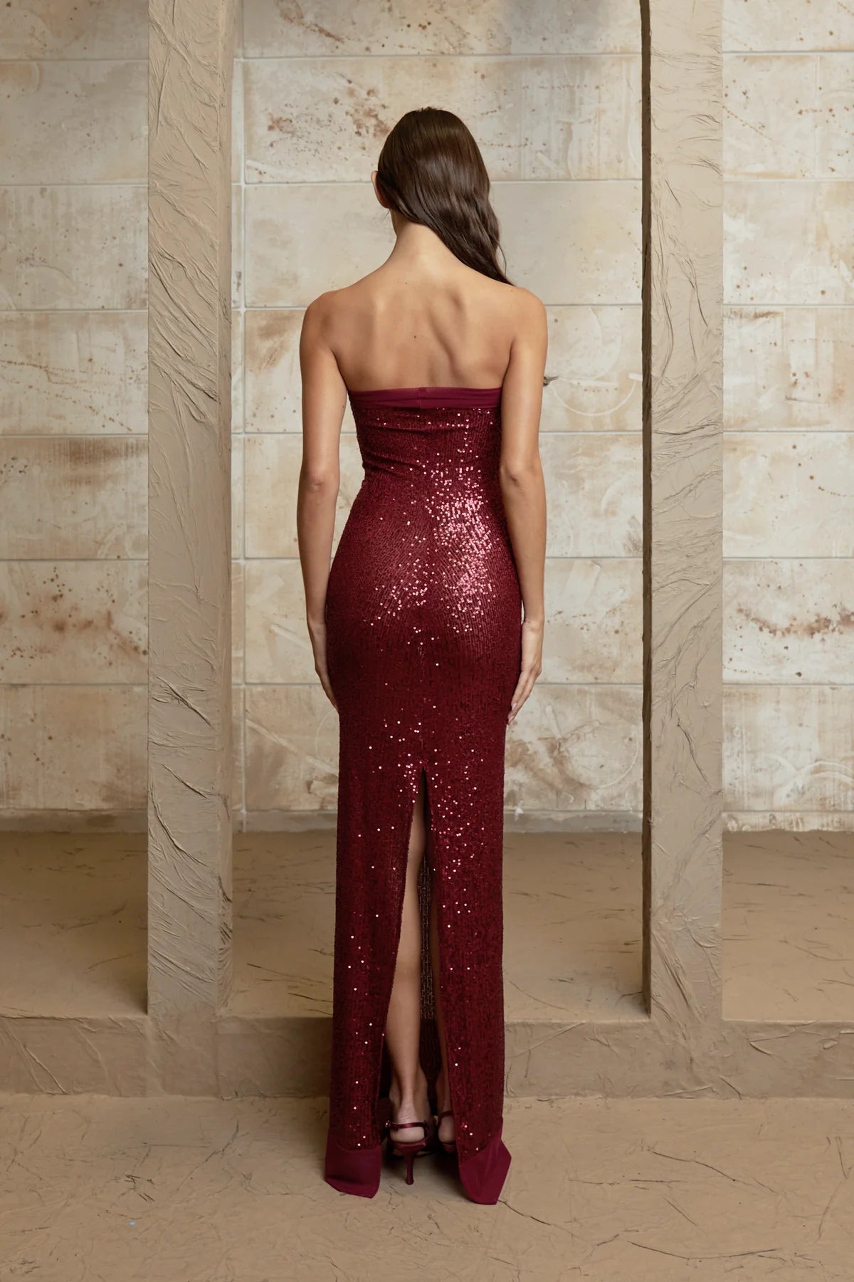 Fait Par Foutch Elizabeth Dress Wine Hire TENN Designer Hire
