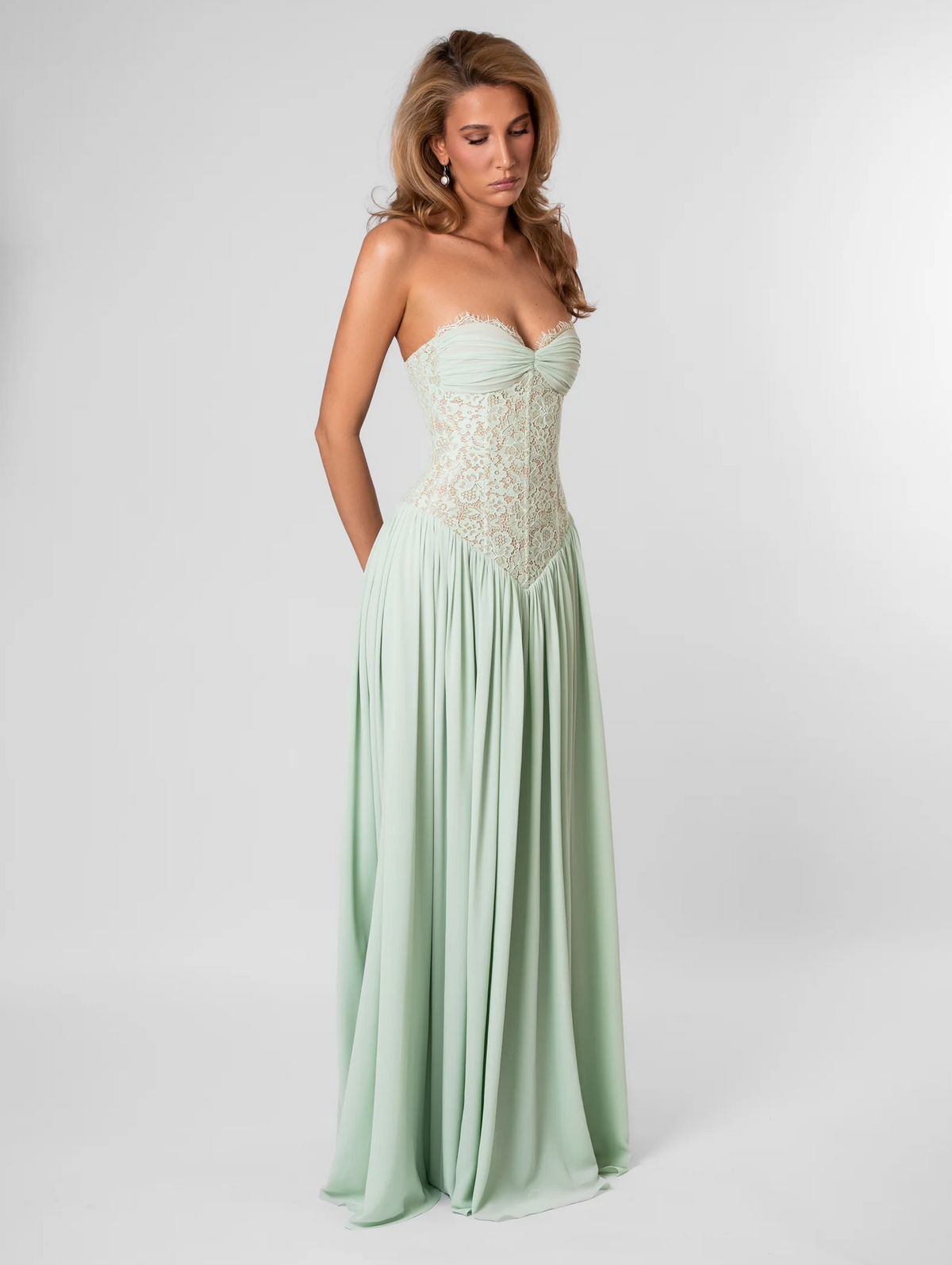 Fenity Faye Dress in Mint TENN Designer Hire