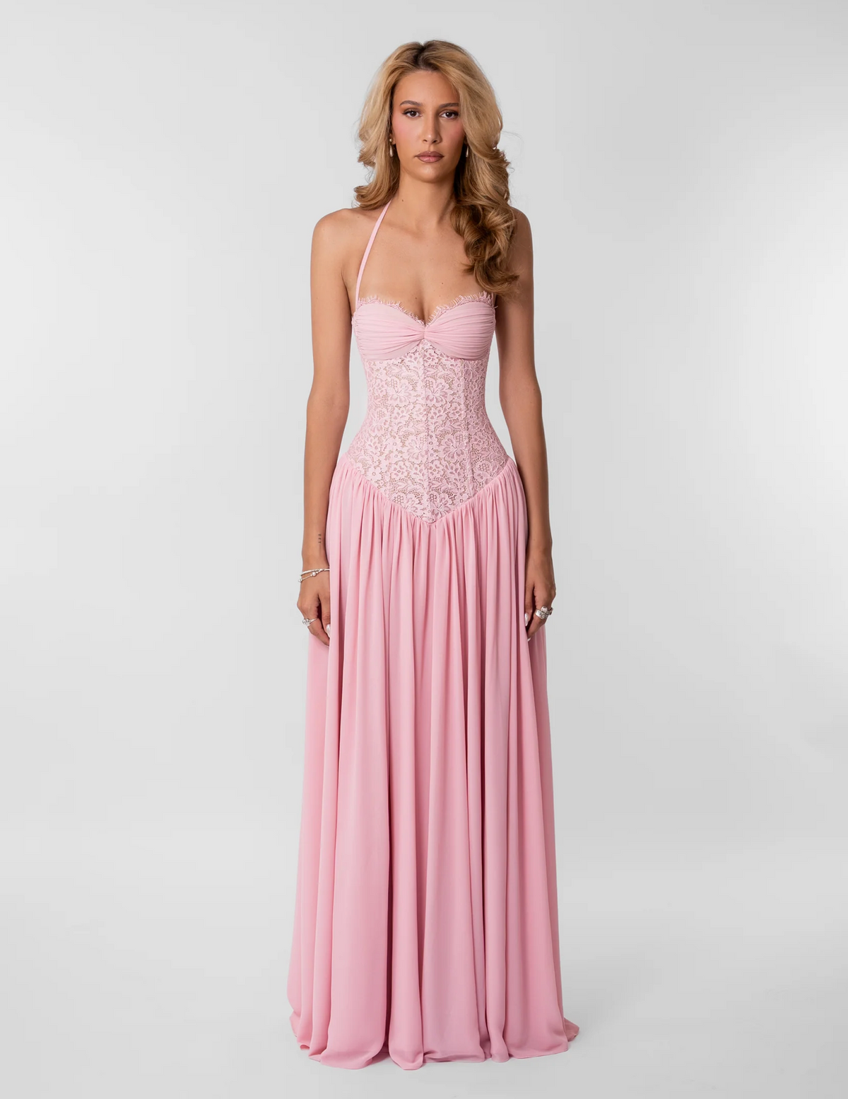 Fenity Faye Maxi Dress Pink TENN Designer Hire