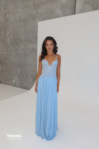 Fenity Gaia Dress Blue Hire TENN Designer Hire