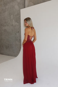 Fenity Gaia Dress Red Formal Dress TENN Designer Hire