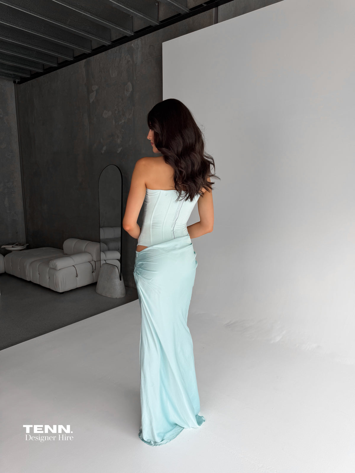 HNTR The Label Huxley Blue Formal Gown – TENN Designer Hire