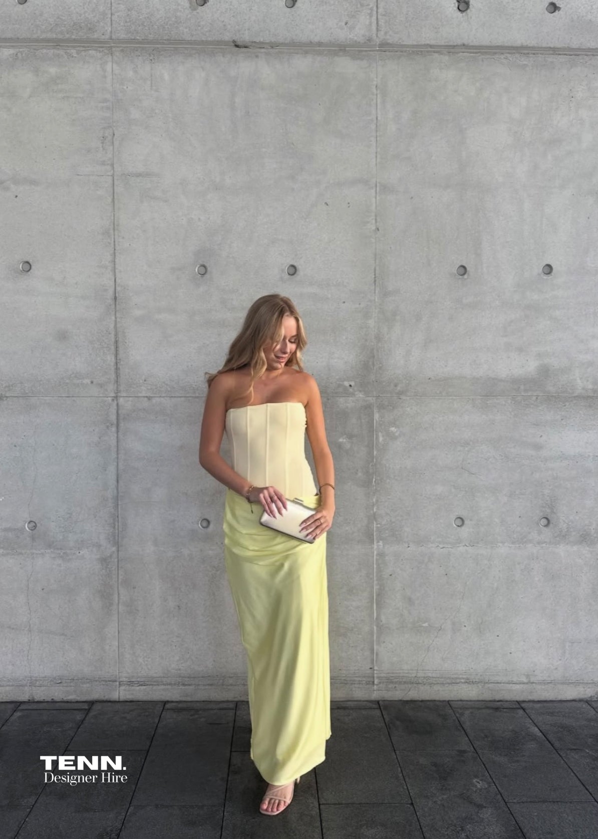 HNTR The Label Huxley Gown Lemon – TENN Designer Hire