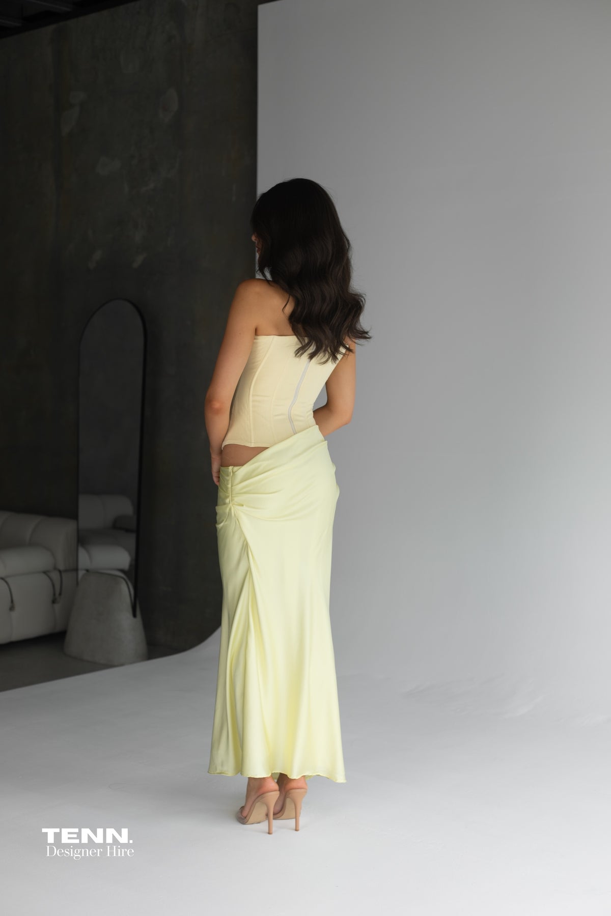 HNTR The Label Huxley Two-Piece Gown Lemon – TENN Designer Hire
