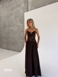 Hansen And Gretal Stephanie Maxi Dress Cedar TENN Designer Hire
