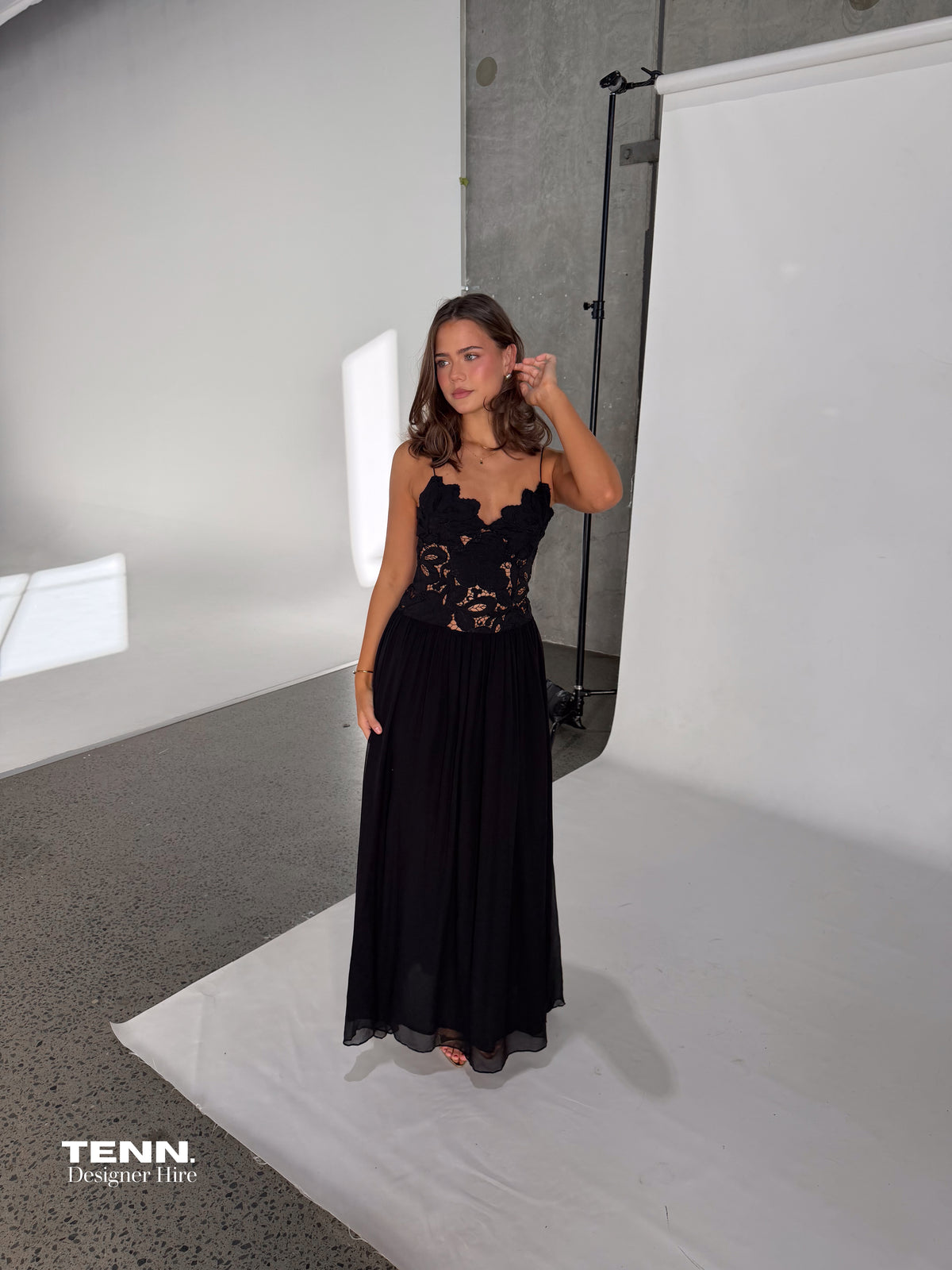 hansen and gretel stephanie maxi dress Hansen and Gretel Stephanie Maxi Dress Butter Hire Melbourne