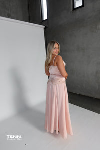House of CB Saloma Feminine Formal Dress Pink TENN Designer Hire
