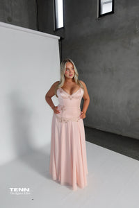 House of CB Saloma Romantic Embellished Gown TENN Designer Hire