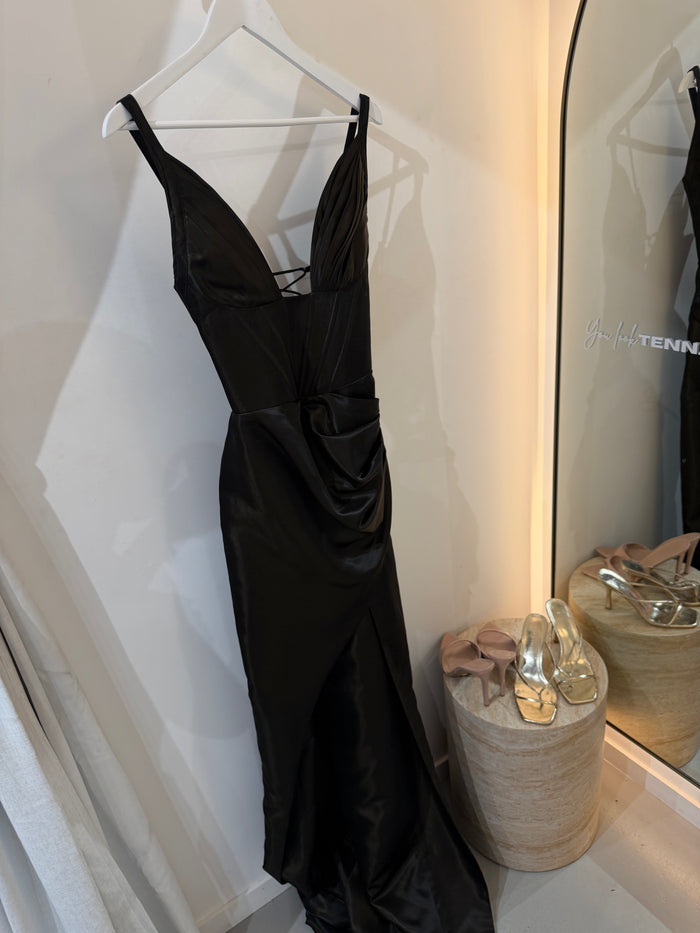 EX HIRE: Black Corset Gown