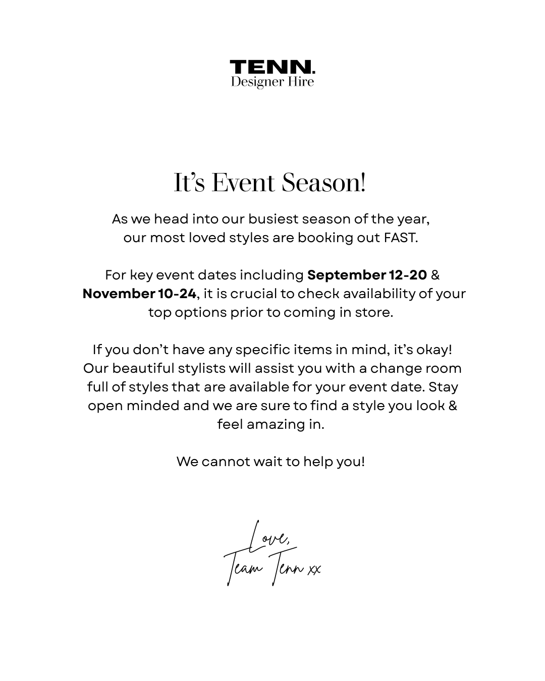 Try On Appointment