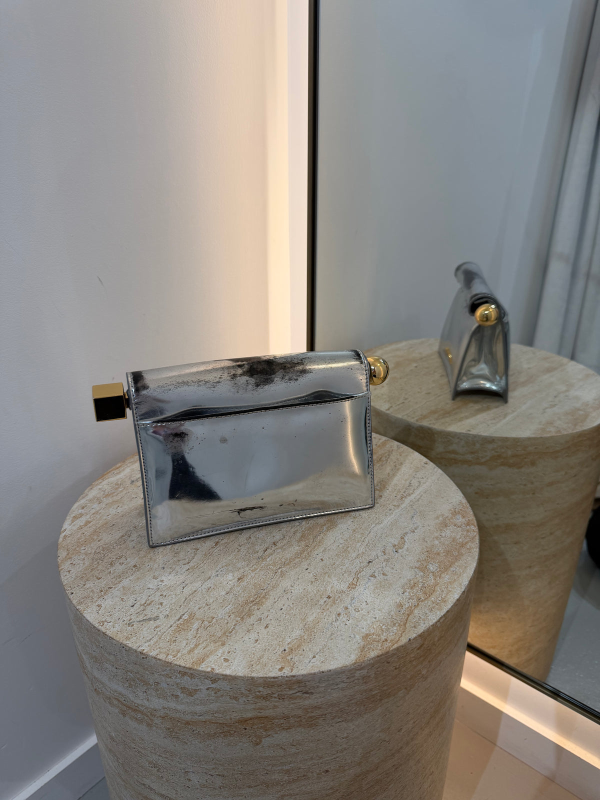Jacquemus Small Round Square Clutch TENN Designer Hire