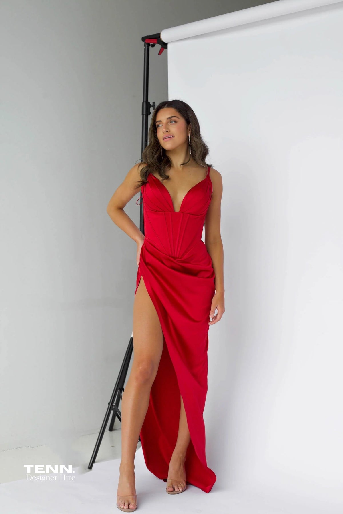 Lia Stublla red dress