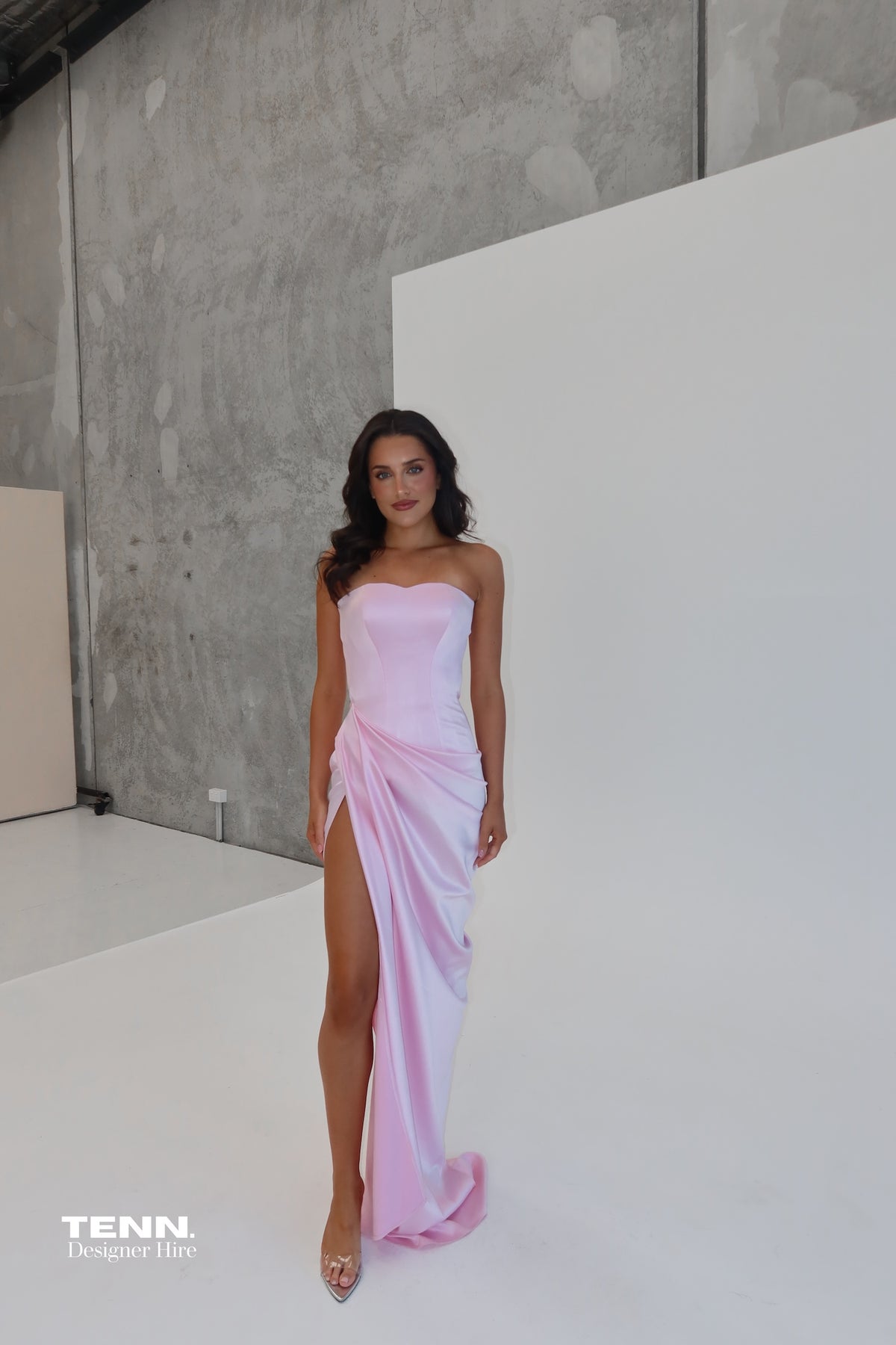 Lia Stublla Custom Bianca Gown Baby Pink TENN Designer Hire