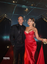 Lia Stublla Duchess Red Gown – TENN Designer Hire