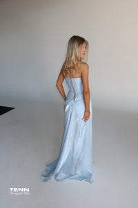 Lia Stublla Ocean Blue Jadé Couture Gown TENN Designer Hire