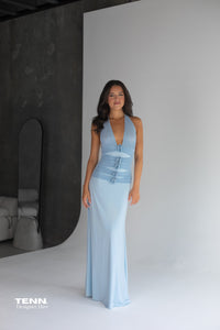 Maygel Coronel Villadiego Dress Arctic Blue – TENN Designer Hire