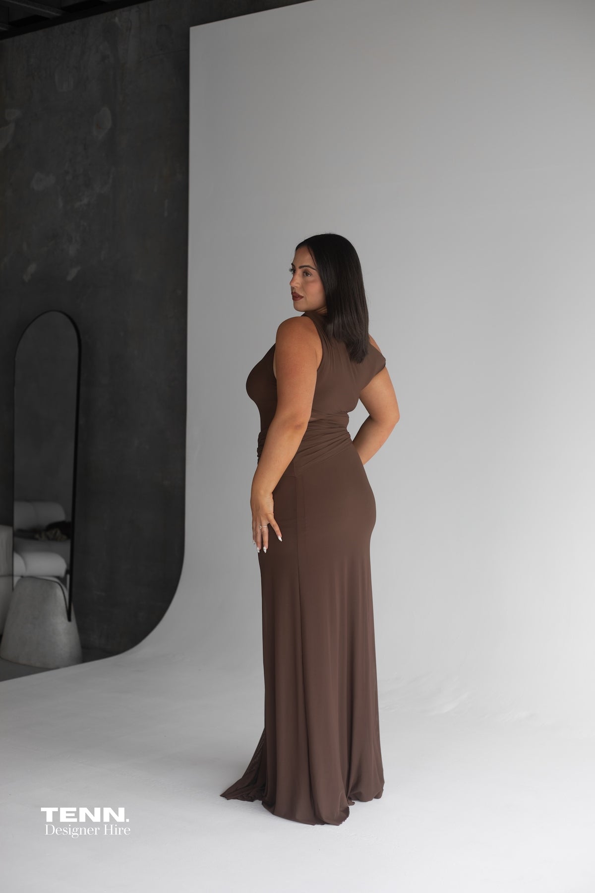Misha Sisal Maxi dress - Espresso TENN. Misha Sisal Maxi dress - Espresso TENN.