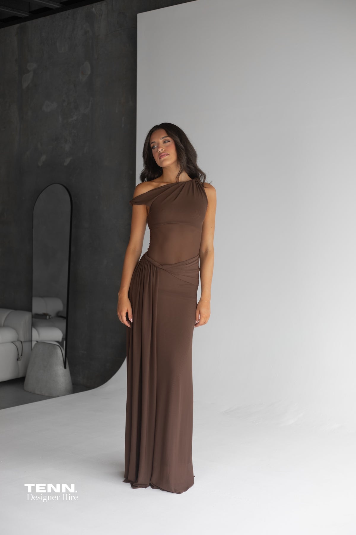 Misha Collection Sisal Mesh Maxi Dress – TENN Designer Hire