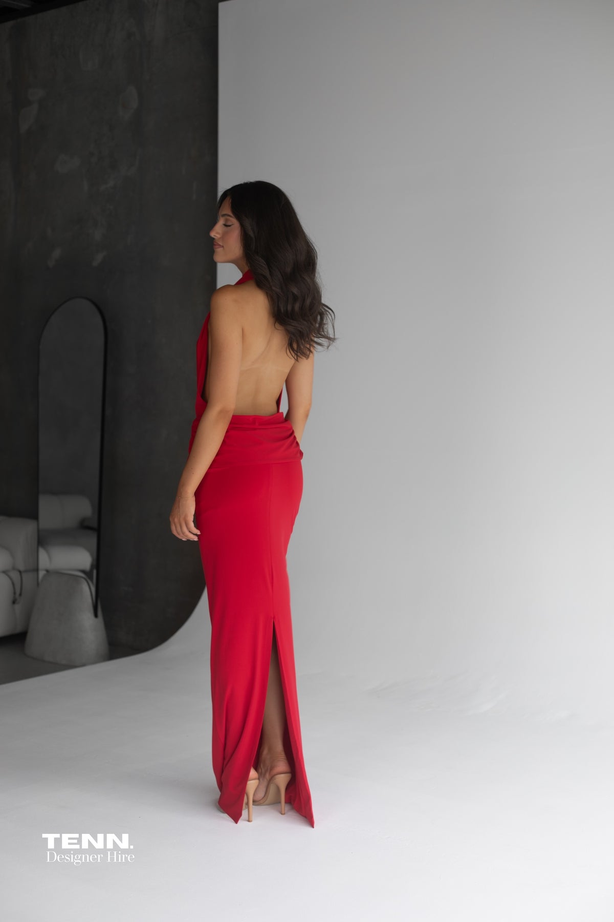 Misha Collection Vanessa Evening Dress Red – TENN Designer Hire