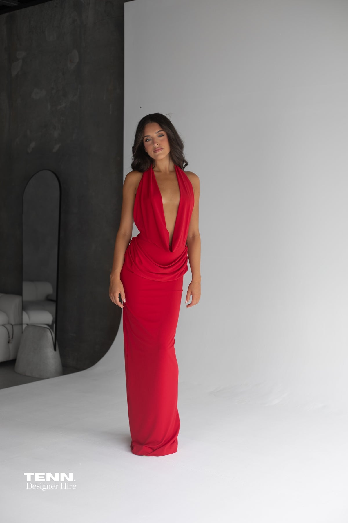 Misha Collection Vanessa Red Designer Jersey Dress – TENN Designer Hire