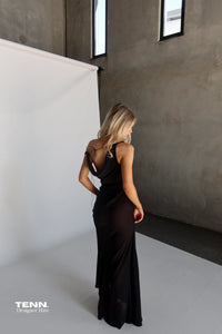 Natalie Rolt Anita Cowl Neck Dress TENN Designer Hire