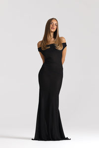 Natalie Rolt Anita Dress Black Hire TENN Designer Hire