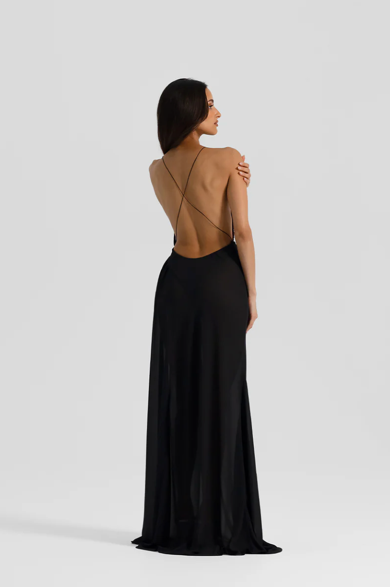 Natalie Rolt Black Agnes Dress – TENN Designer Hire