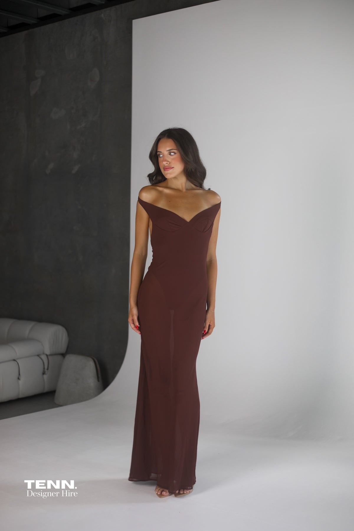 Natalie Rolt Brielle Dress Espresso – TENN Designer Hire