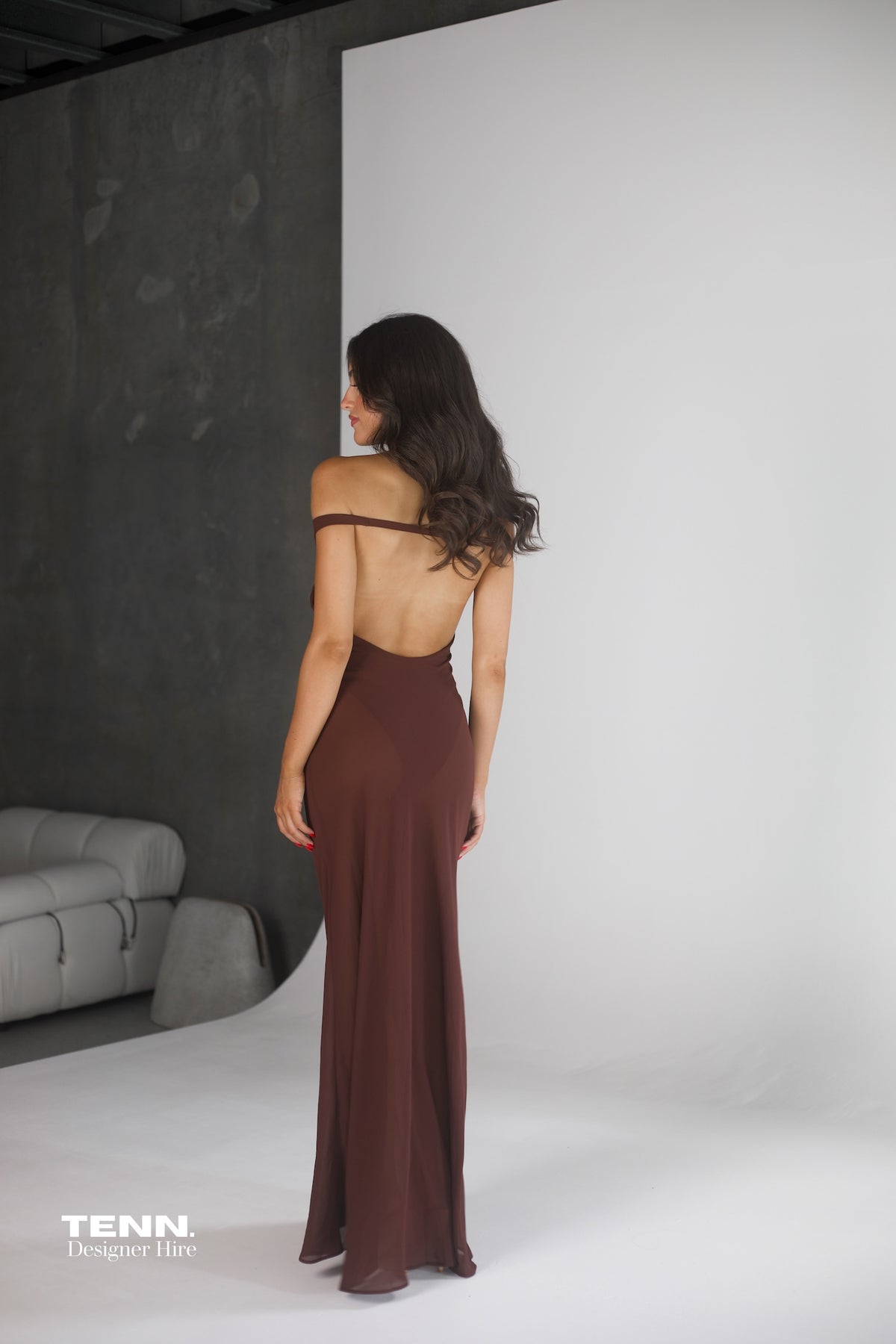 Natalie Rolt Brielle Dress Hire Espresso – TENN Designer Hire