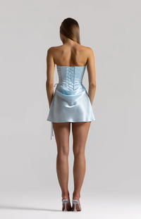 Natalie Rolt Elina & Evelyn Silk Set Ice Blue TENN Designer Hire