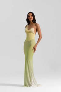 Natalie Rolt Hallie formal gown citrus – TENN Designer Hire