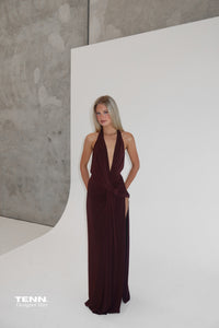 Natalie Rolt Winona Gown Espresso Formal Gown TENN Designer Hire