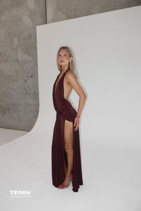 Natalie Rolt Winona Gown Espresso Hire TENN Designer Hire