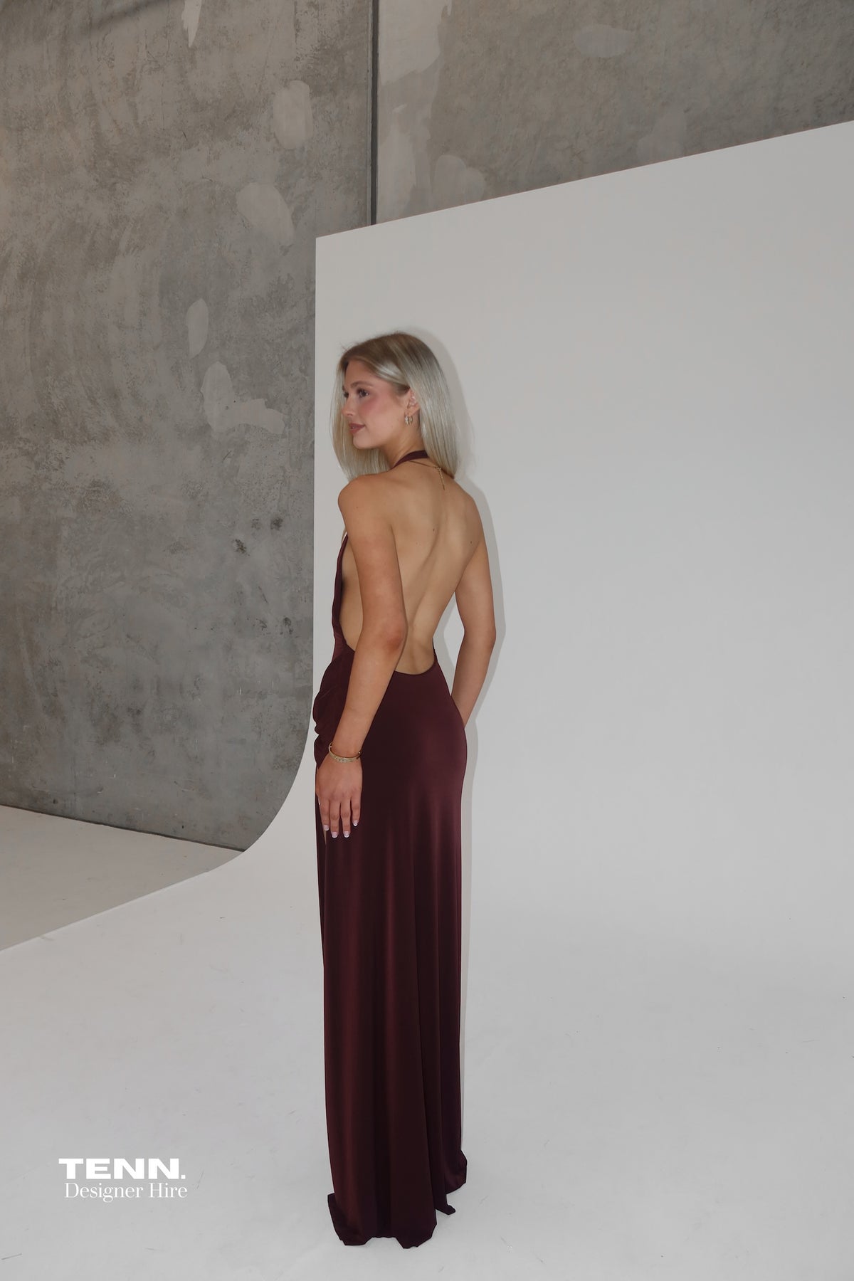 Natalie Rolt Winona Gown Espresso TENN Designer Hire