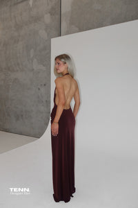 Natalie Rolt Winona Gown Espresso TENN Designer Hire