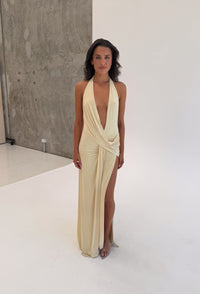 Natalie Rolt Winona Gown Yellow Formal Gown TENN Designer Hire