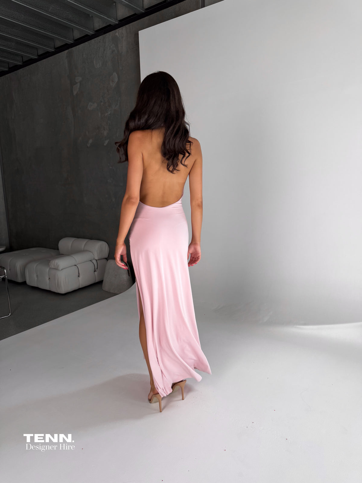 Natalie Rolt Winona Gown in Pink TENN Designer Hire