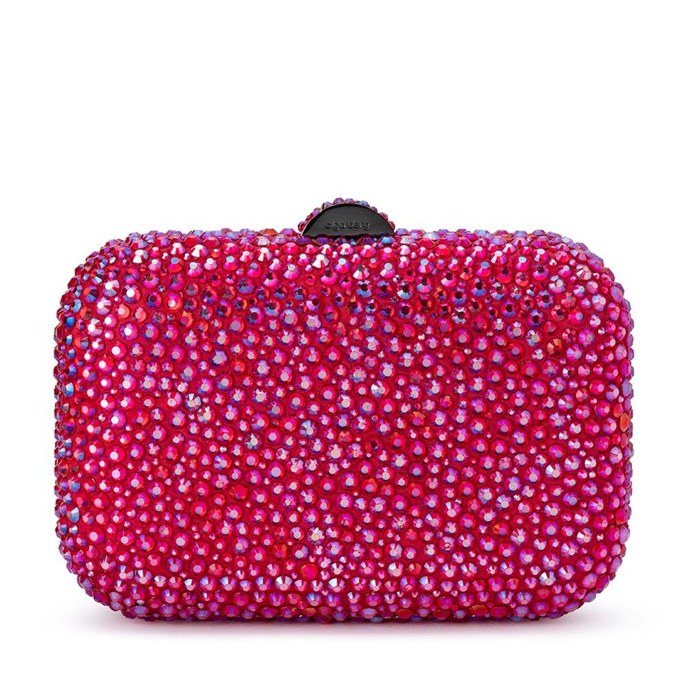 Olga Berg Casey Encrusted Clutch Pink – TENN Designer Hire